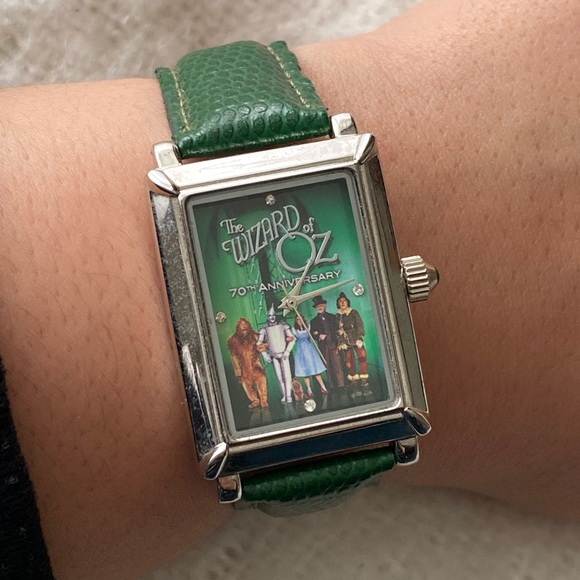 Vintage Accessories - The Wizard of Oz 70th Anniversary Watch Green Leather Band